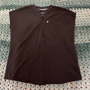 Fabletics Black Short-Sleeve V-Neck Top